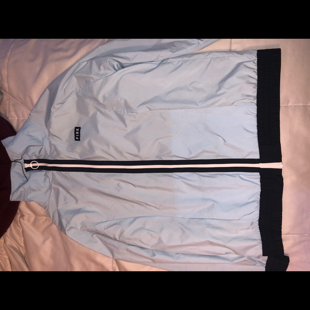 pink windbreaker